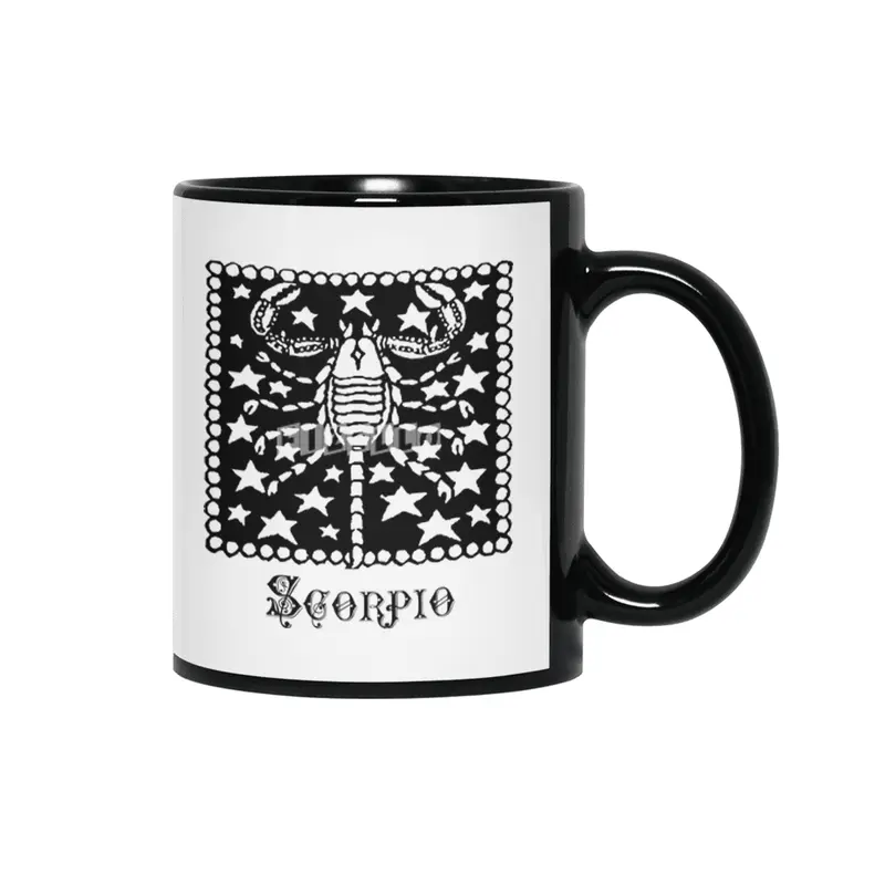 Scorpio Birth Sign Zodiac Horoscope Symbol Astrology Sign Siyah Kupa