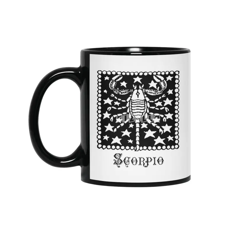 Scorpio Birth Sign Zodiac Horoscope Symbol Astrology Sign Siyah Kupa