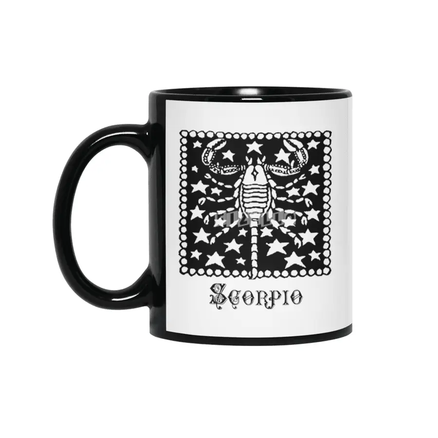 Scorpio Birth Sign Zodiac Horoscope Symbol Astrology Sign Siyah Kupa
