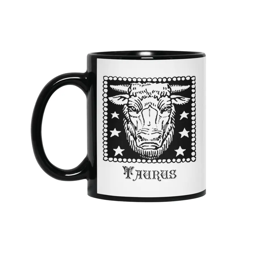 Taurus Birth Sign Zodiac Horoscope Symbol Astrology Sign Siyah Kupa