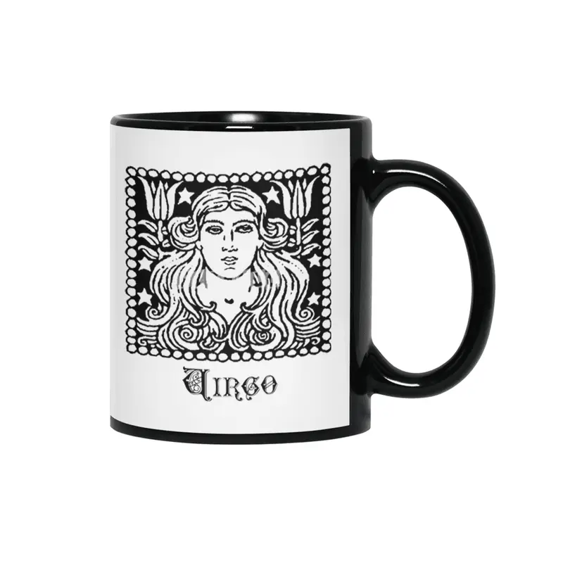 Virgo Birth Sign Zodiac Horoscope Symbol Astrology Sign Siyah Kupa