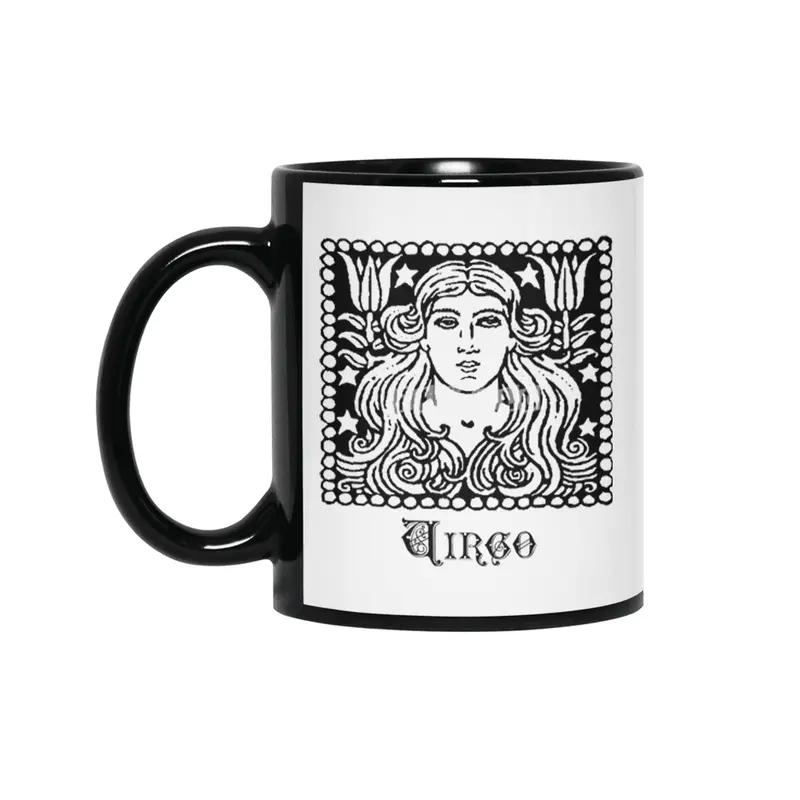 Virgo Birth Sign Zodiac Horoscope Symbol Astrology Sign Siyah Kupa