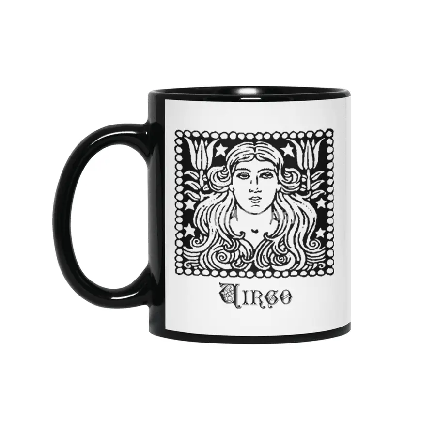 Virgo Birth Sign Zodiac Horoscope Symbol Astrology Sign Siyah Kupa