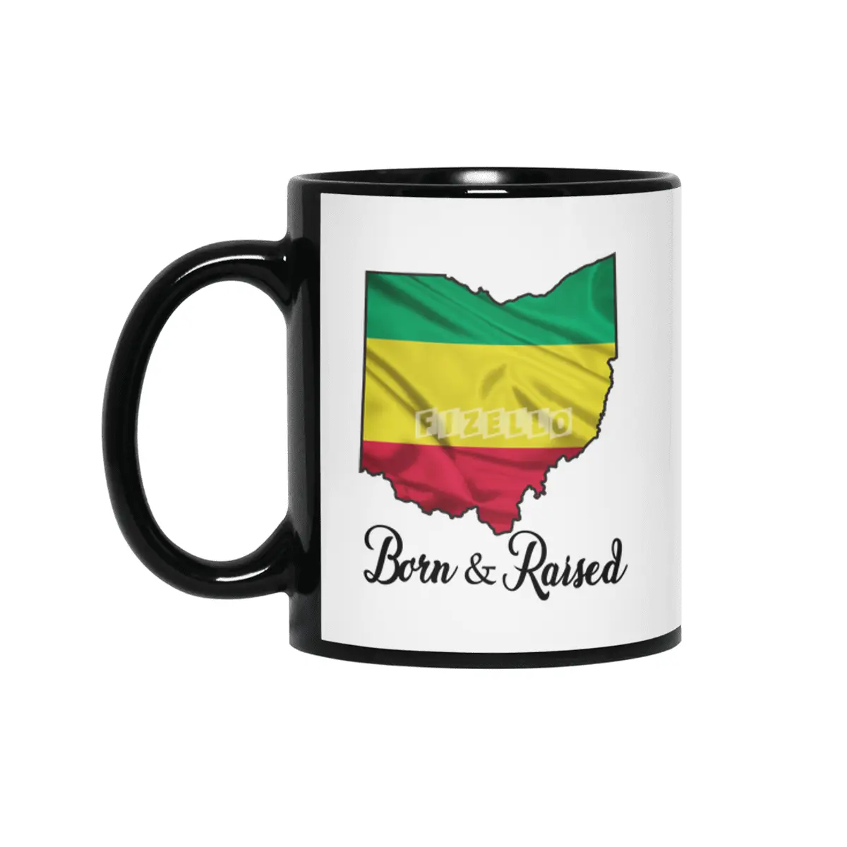 Born in Ethiopian Raised in Ohio - Without Star Siyah Kupa