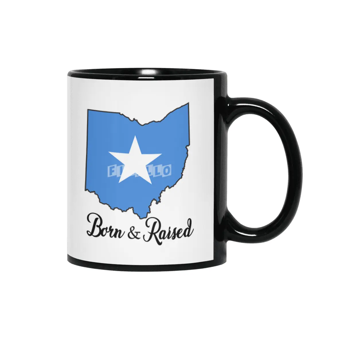 Born in Somalia Raised in Ohio Siyah Kupa
