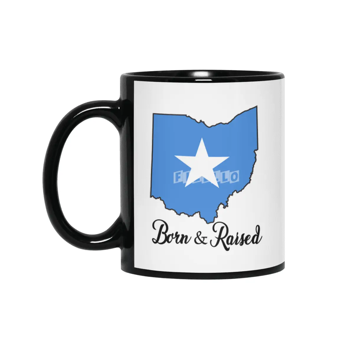 Born in Somalia Raised in Ohio Siyah Kupa