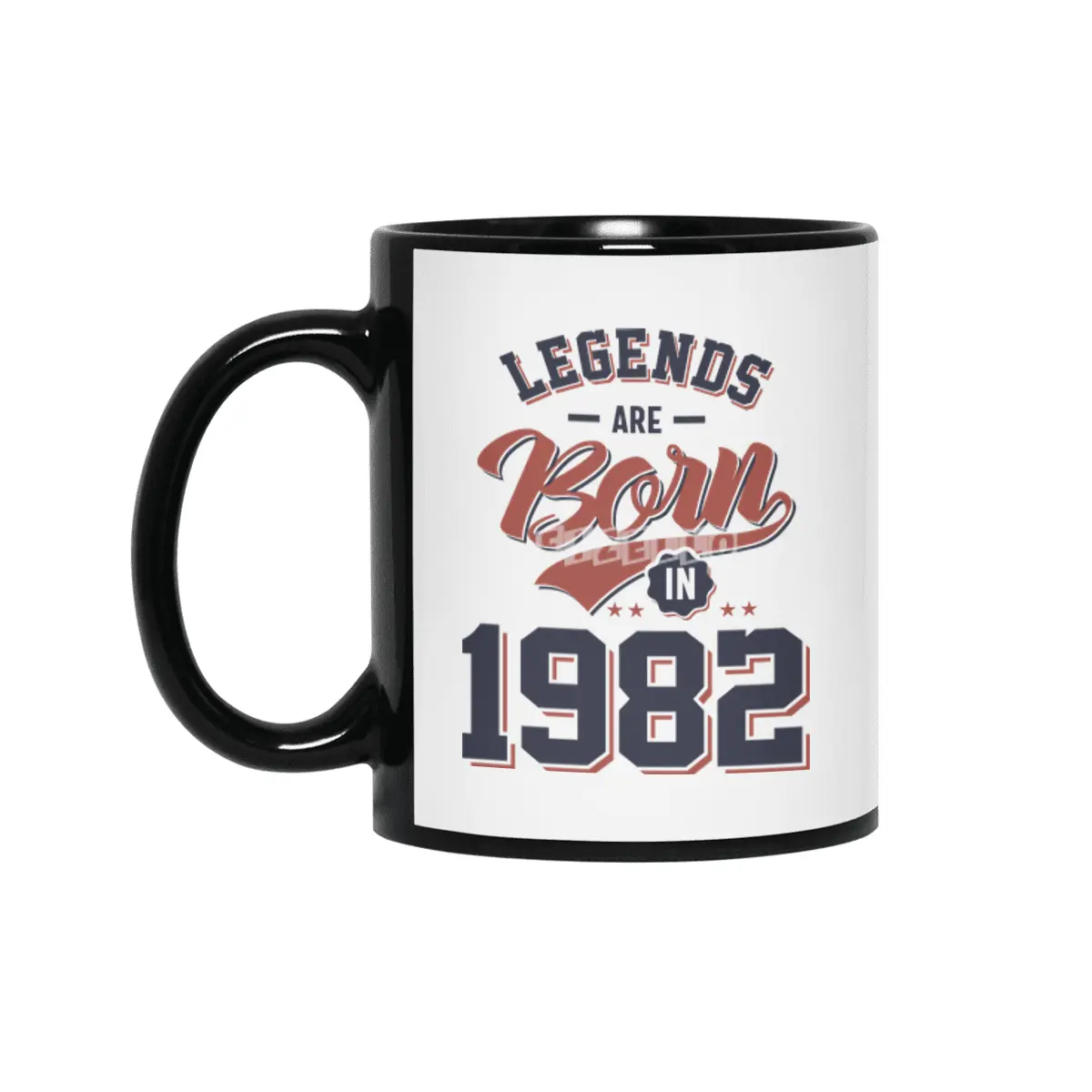Legends Are Born in 1982 Birthday Gift Siyah Kupa