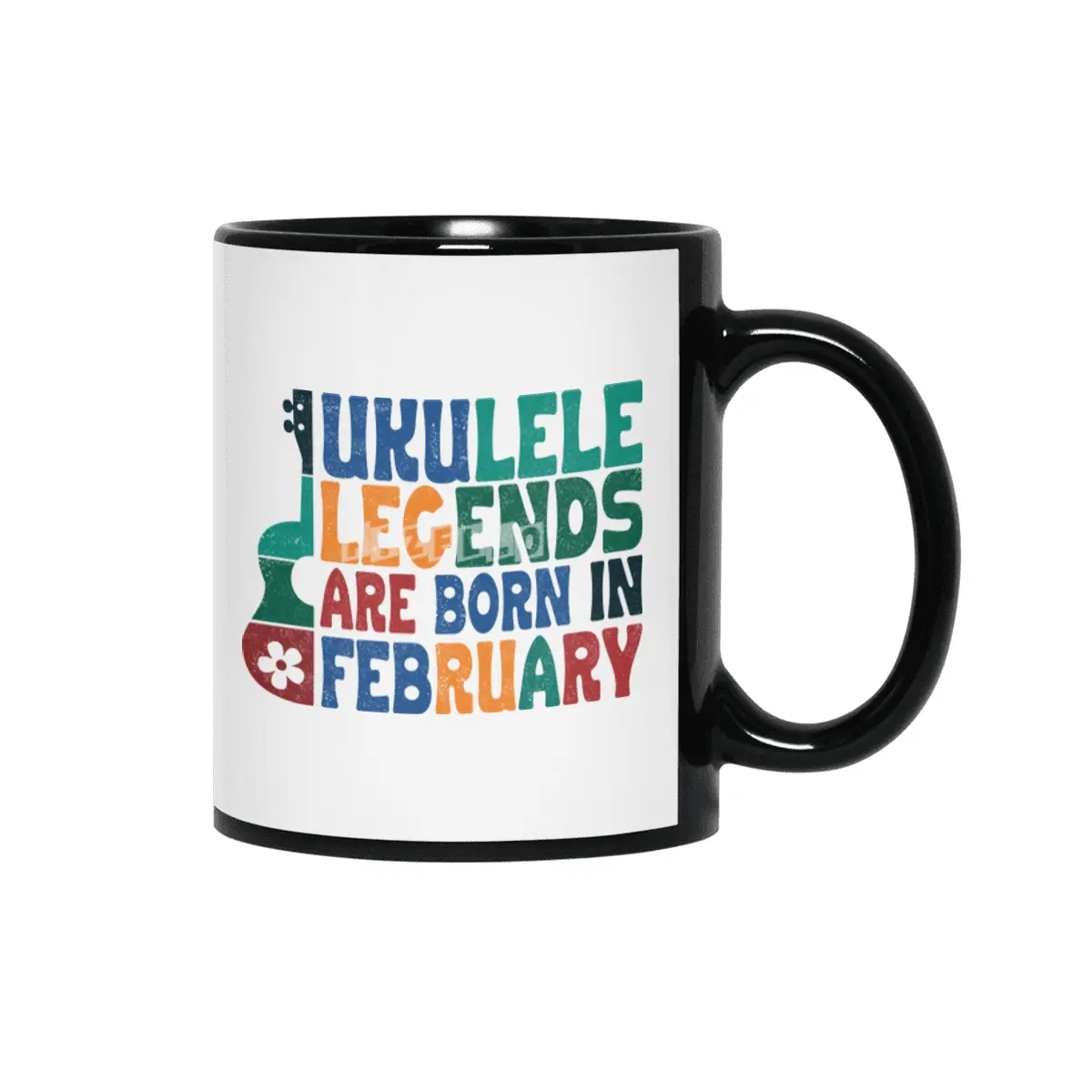 Ukulele Legends are born in February Siyah Kupa