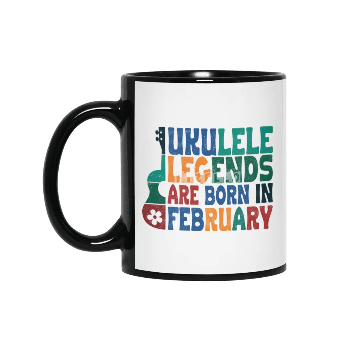 Ukulele Legends are born in February Siyah Kupa