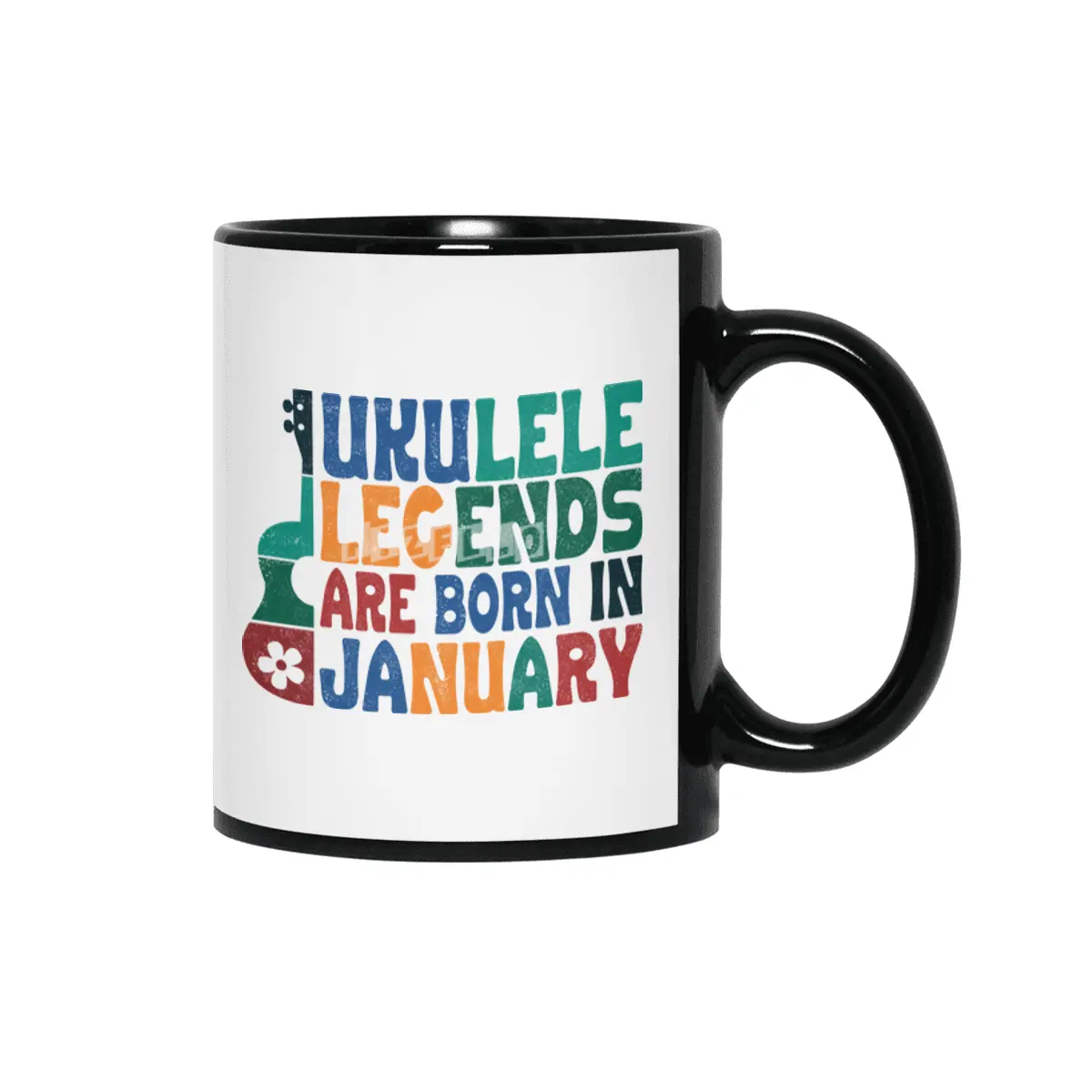 Ukulele Legends are born in January Siyah Kupa