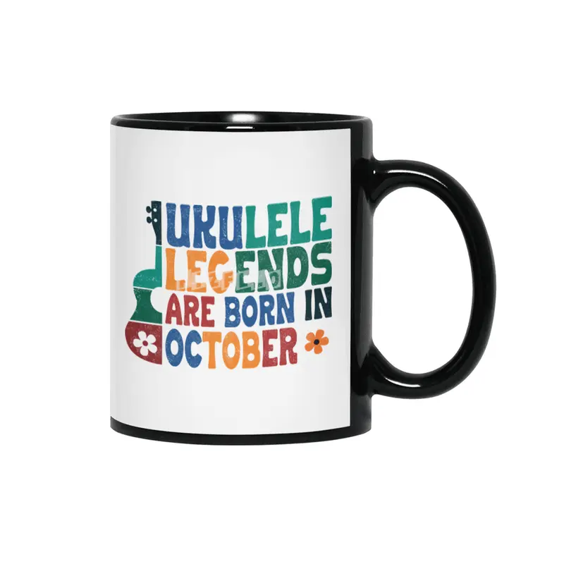 Ukulele Legends are born in October Siyah Kupa