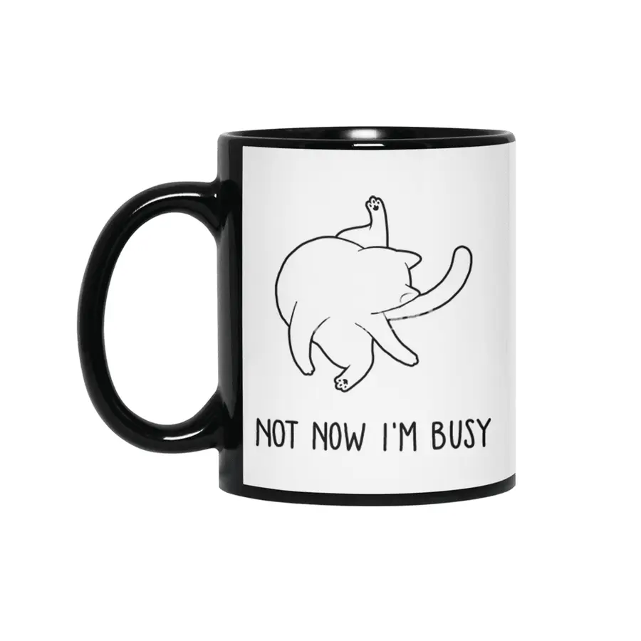BUSYCAT Siyah Kupa