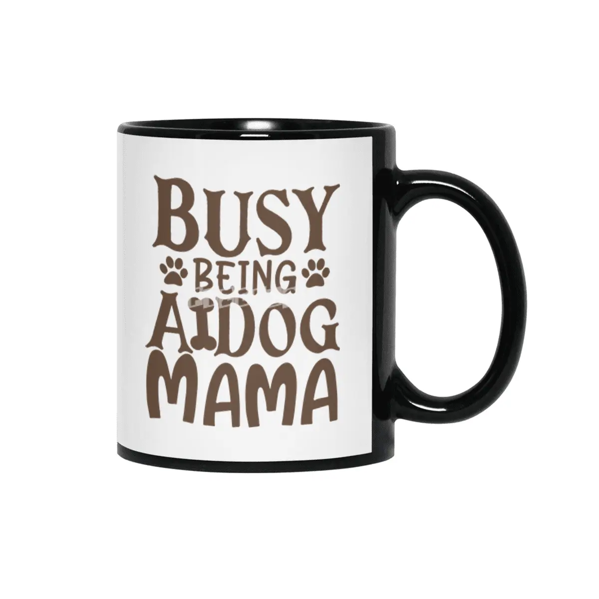 Busy Being A Dog Mama Siyah Kupa