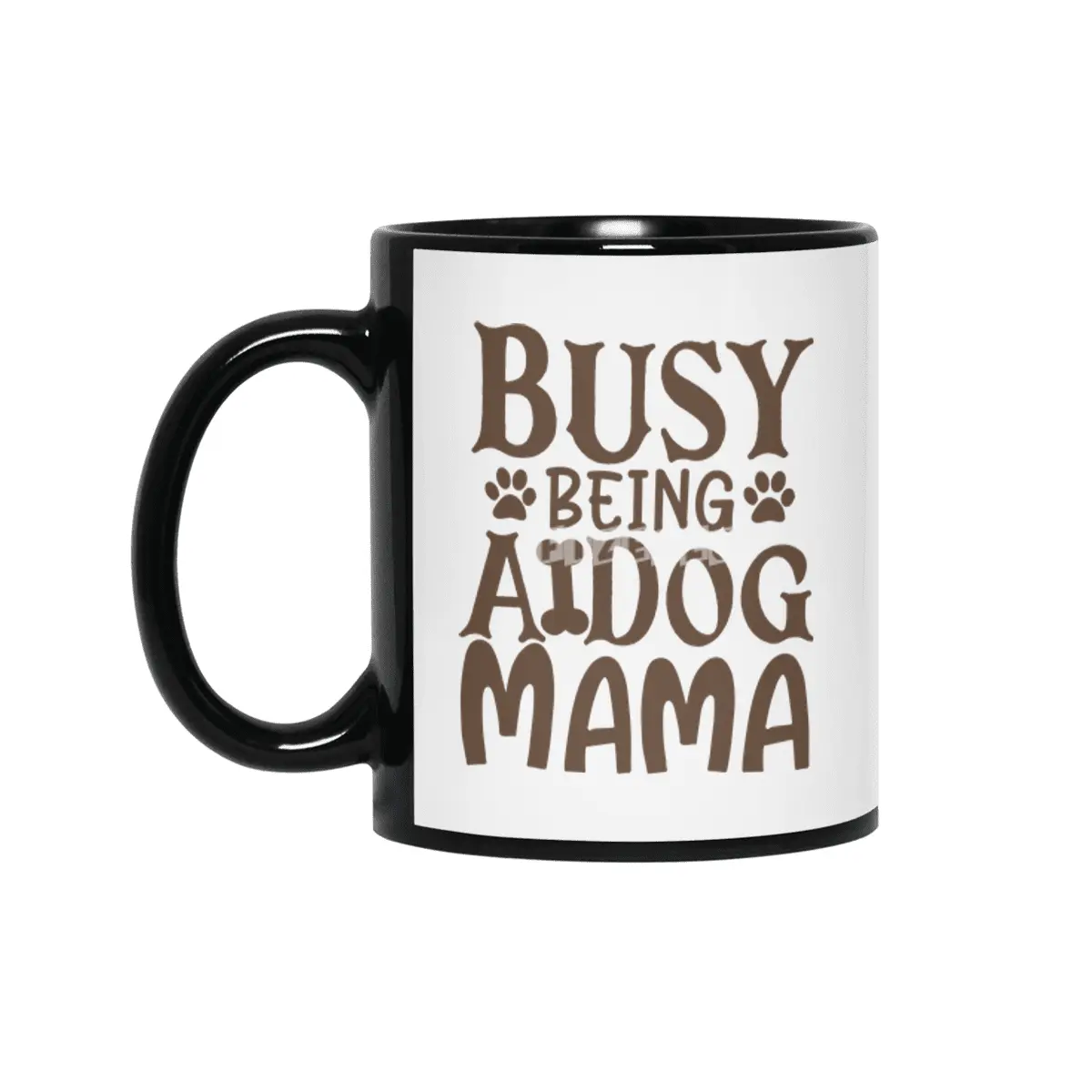 Busy Being A Dog Mama Siyah Kupa