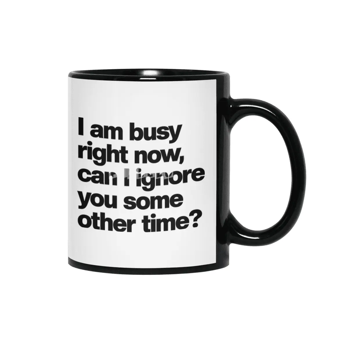 I Am Busy Right Now, Can I Ignore You Some Other Time? - Funny Sarcastic Siyah Kupa