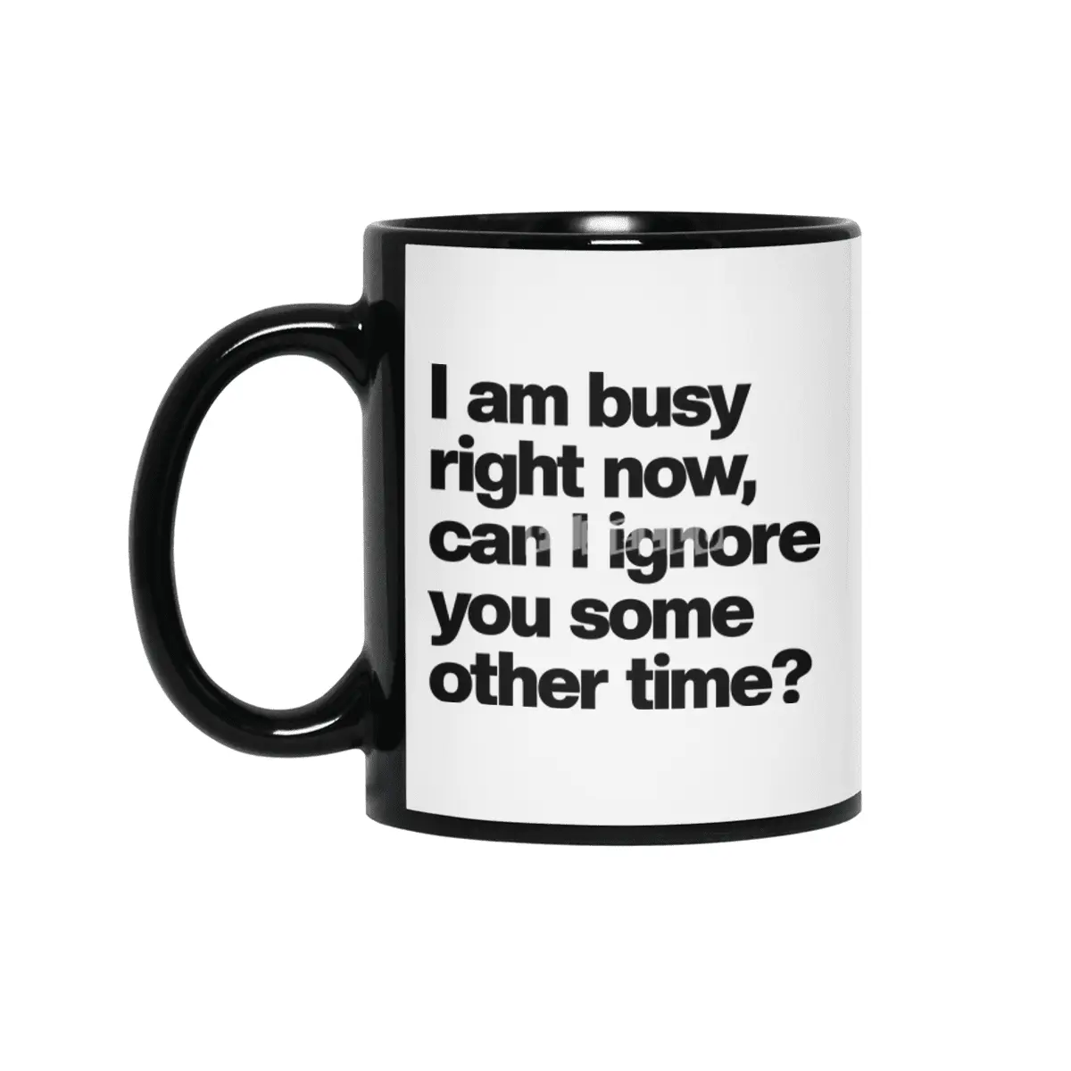 I Am Busy Right Now, Can I Ignore You Some Other Time? - Funny Sarcastic Siyah Kupa