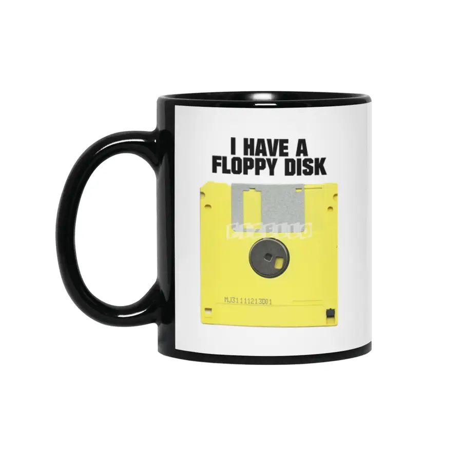 I Have a Floppy Disk Siyah Kupa