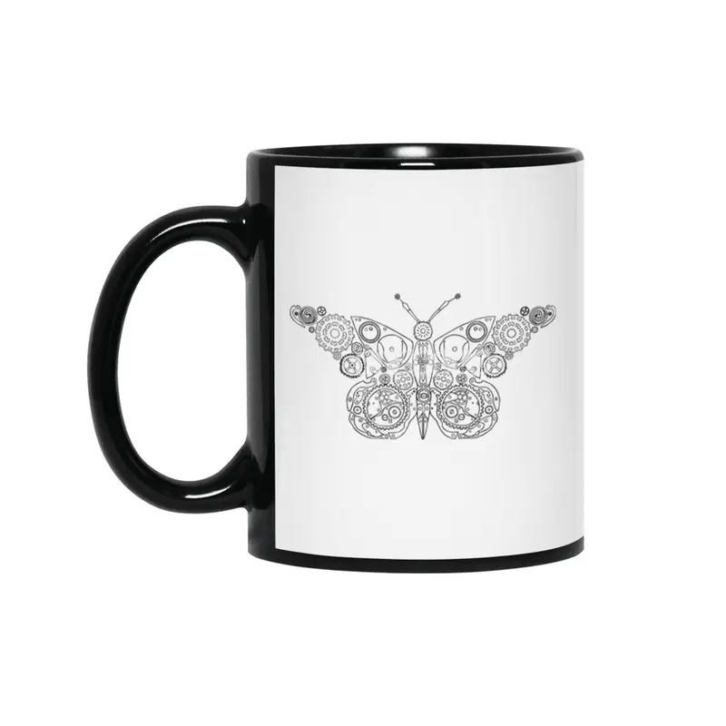 gear butterfly Siyah Kupa