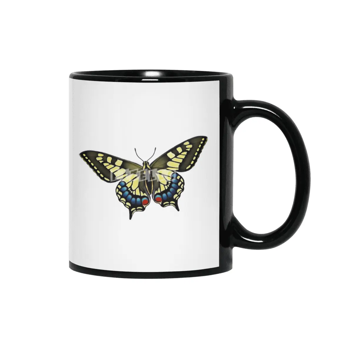 Tiger Swallowtail Butterfly Siyah Kupa