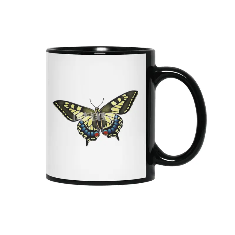 Tiger Swallowtail Butterfly Siyah Kupa