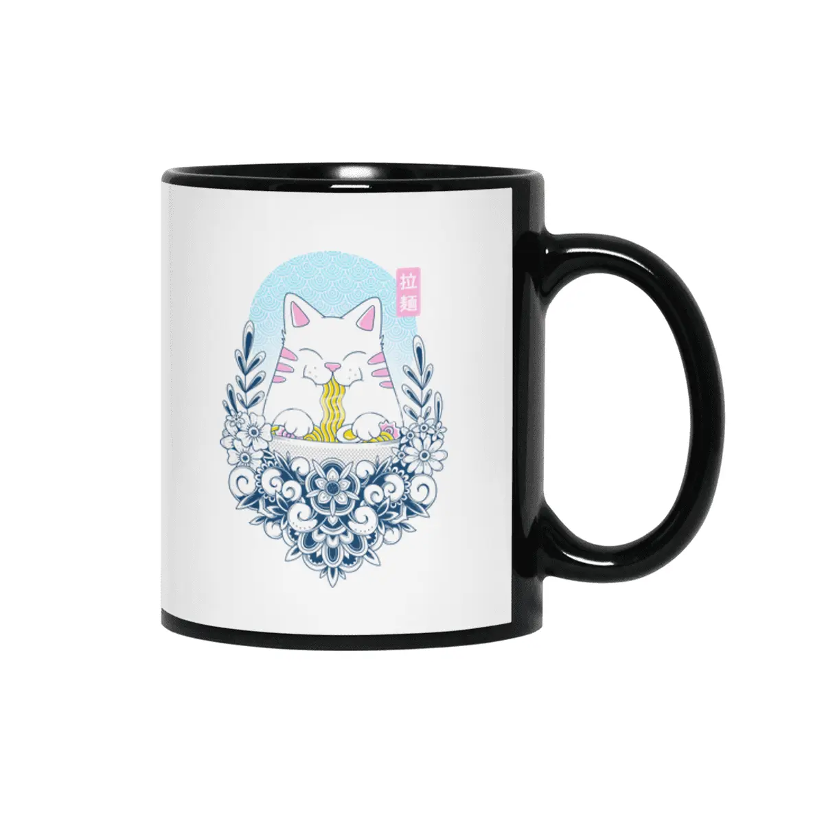 Ramen Cat Siyah Kupa