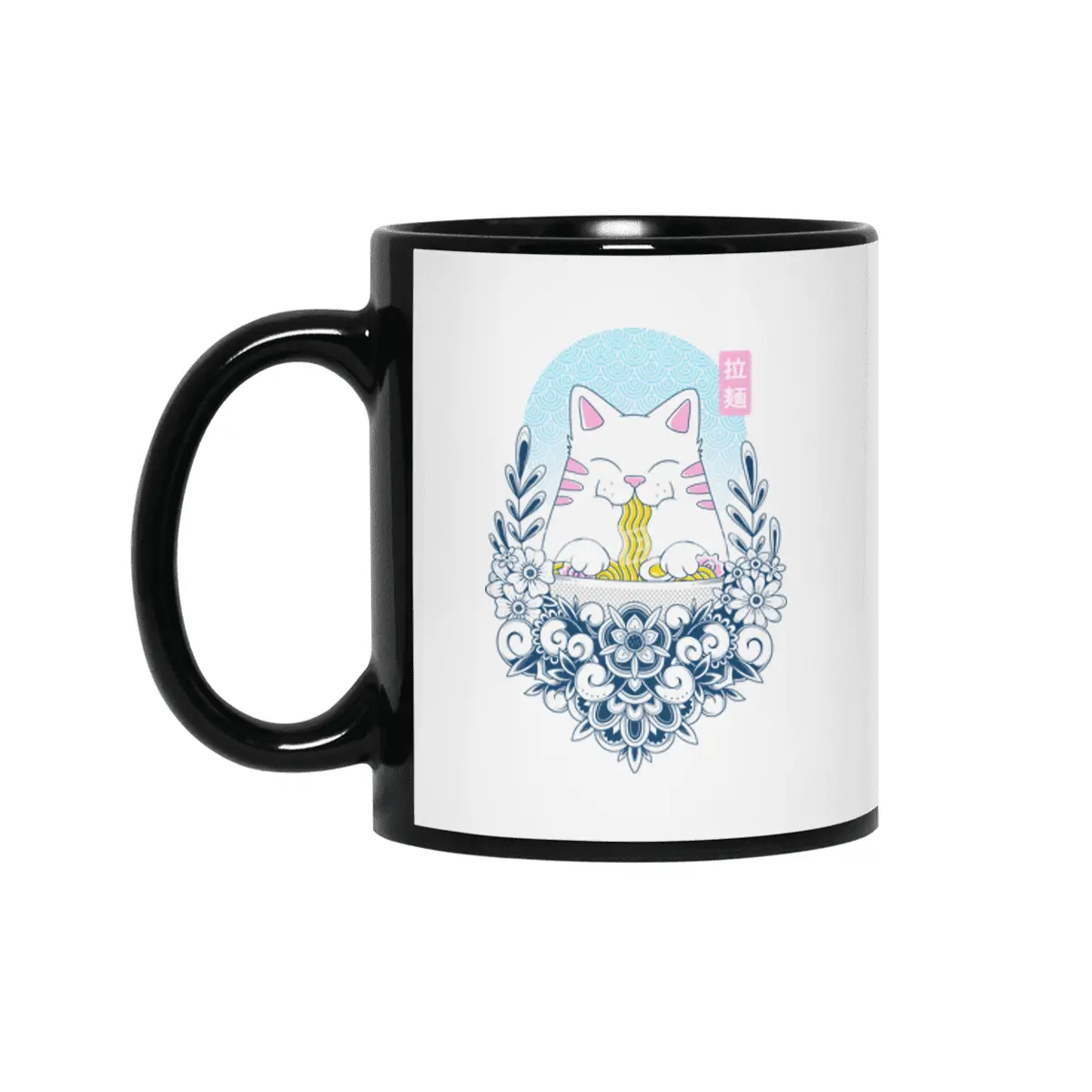 Ramen Cat Siyah Kupa