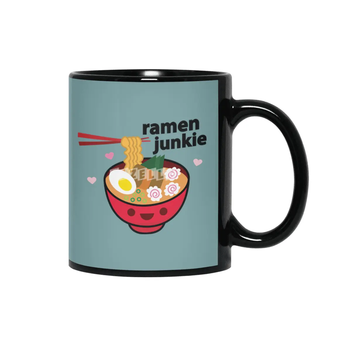 Ramen Junkie Siyah Kupa
