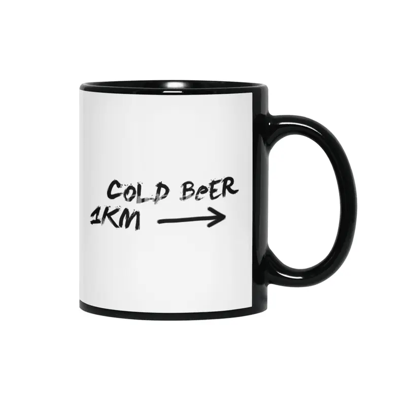 Cold beer 1km Siyah Kupa