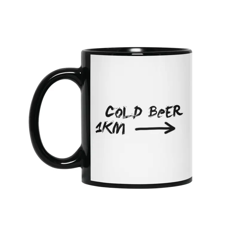 Cold beer 1km Siyah Kupa