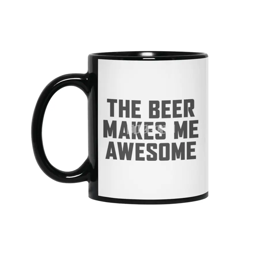 Beer Makes Me Awesome Siyah Kupa