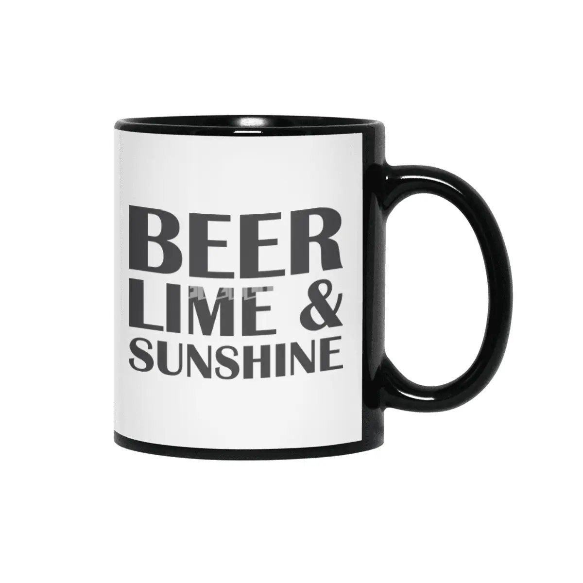 Beer Lime & Sunshine Siyah Kupa