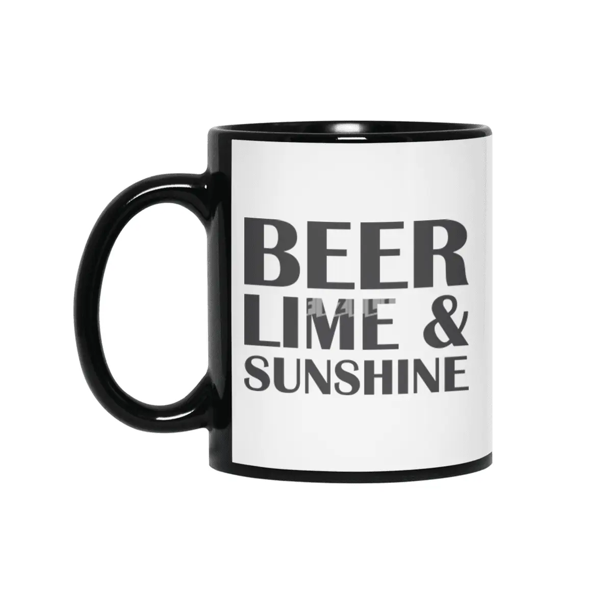 Beer Lime & Sunshine Siyah Kupa