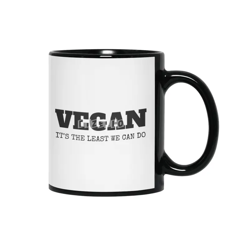VEGAN IT'S THE LEAST WE CAN DO Siyah Kupa
