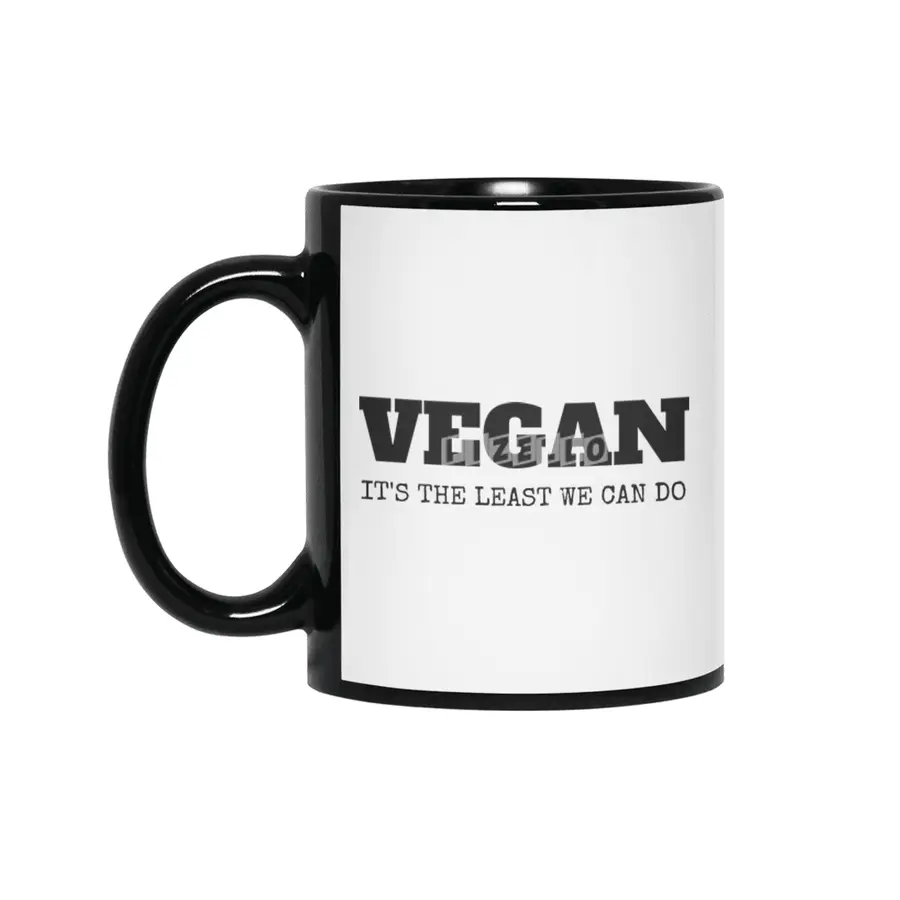 VEGAN IT'S THE LEAST WE CAN DO Siyah Kupa