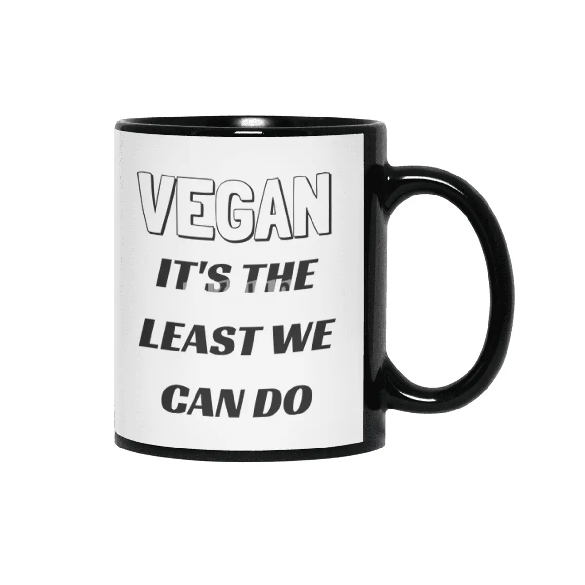 VEGAN IT'S THE LEAST WE CAN DO Siyah Kupa