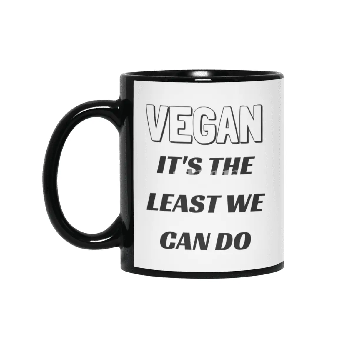 VEGAN IT'S THE LEAST WE CAN DO Siyah Kupa