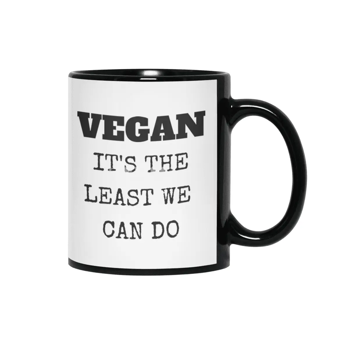 VEGAN IT'S THE LEAST WE CAN DO Siyah Kupa