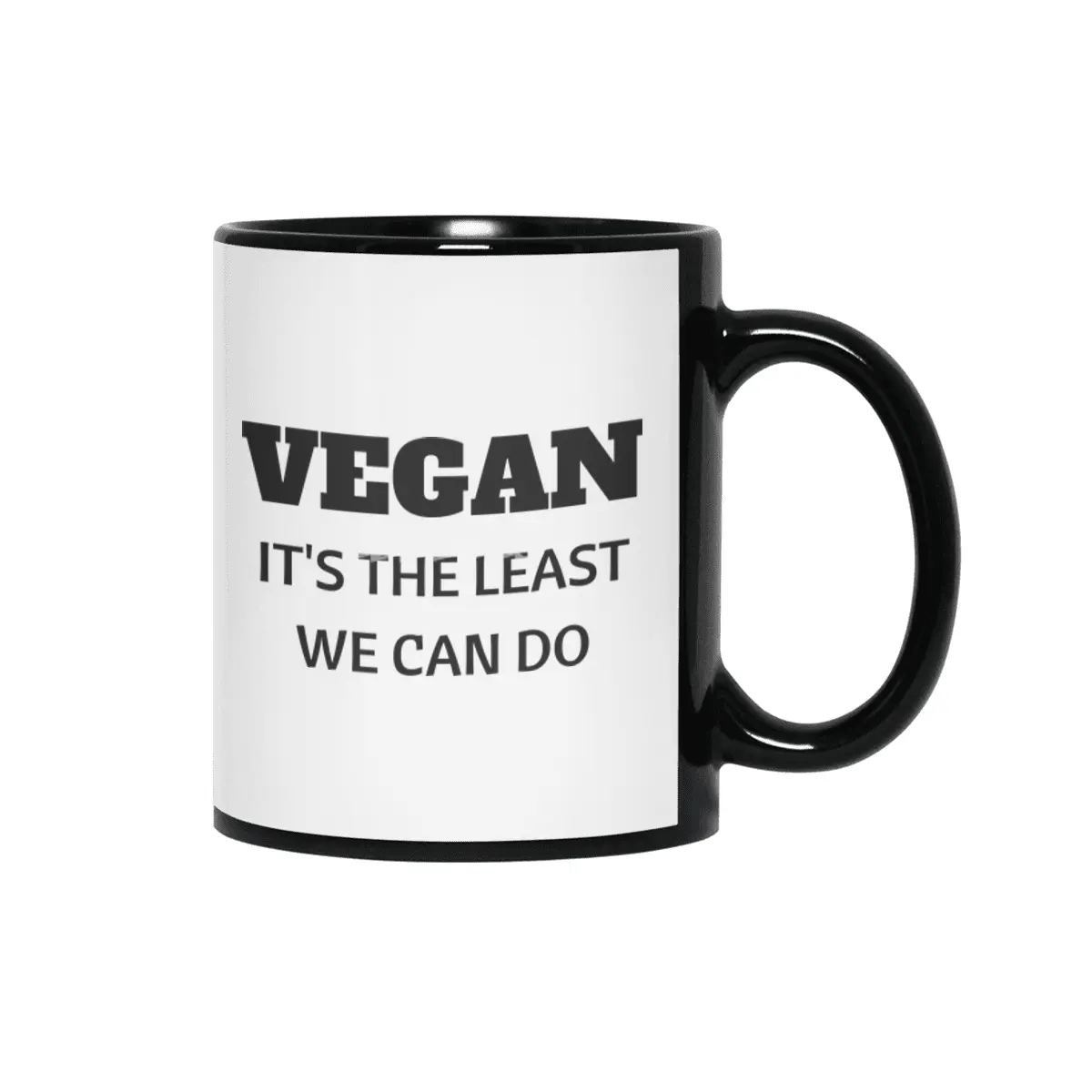 VEGAN IT'S THE LEAST WE CAN DO Siyah Kupa