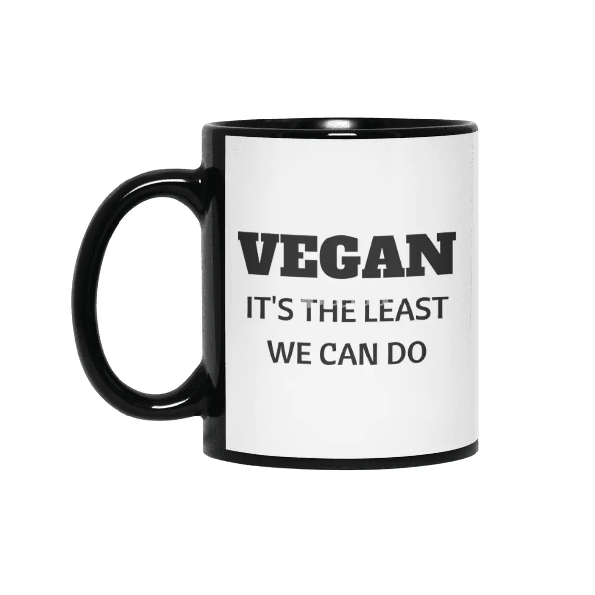 VEGAN IT'S THE LEAST WE CAN DO Siyah Kupa