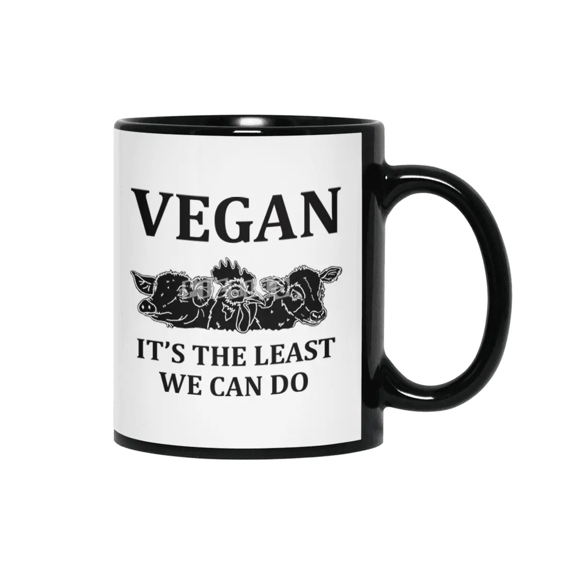 VEGAN IT'S THE LEAST WE CAN DO Siyah Kupa