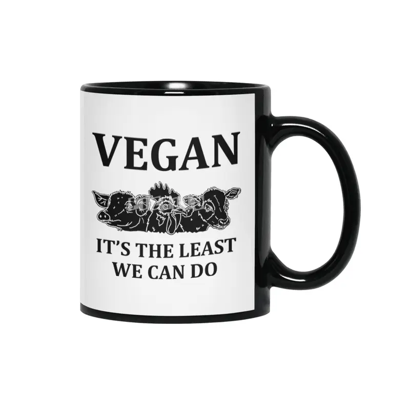 VEGAN IT'S THE LEAST WE CAN DO Siyah Kupa