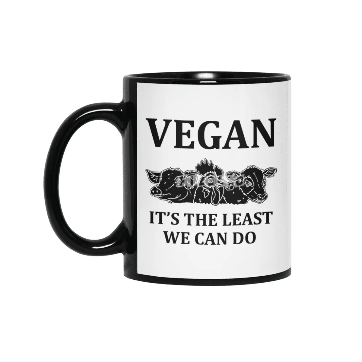 VEGAN IT'S THE LEAST WE CAN DO Siyah Kupa