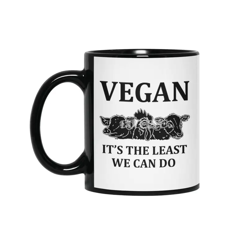 VEGAN IT'S THE LEAST WE CAN DO Siyah Kupa
