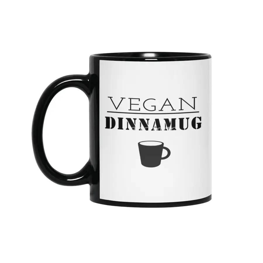 vegan dinnamug Siyah Kupa