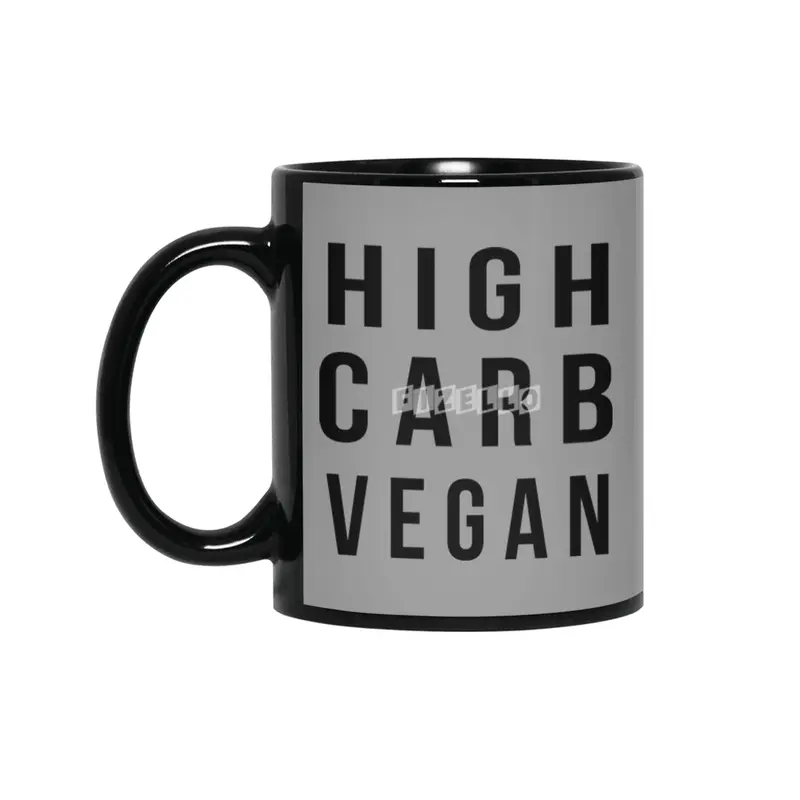 High Carb Vegan Siyah Kupa