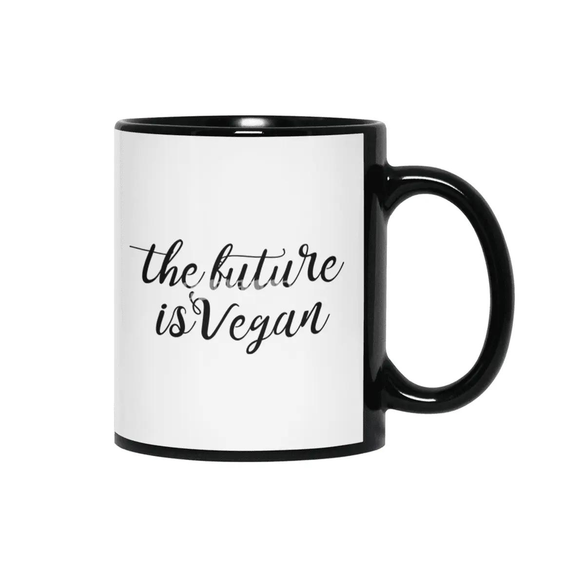 The Future Is Vegan Siyah Kupa