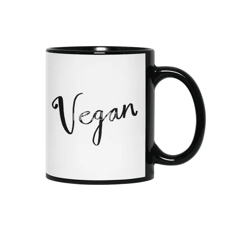 Vegan Shirt Vegan Tee Siyah Kupa