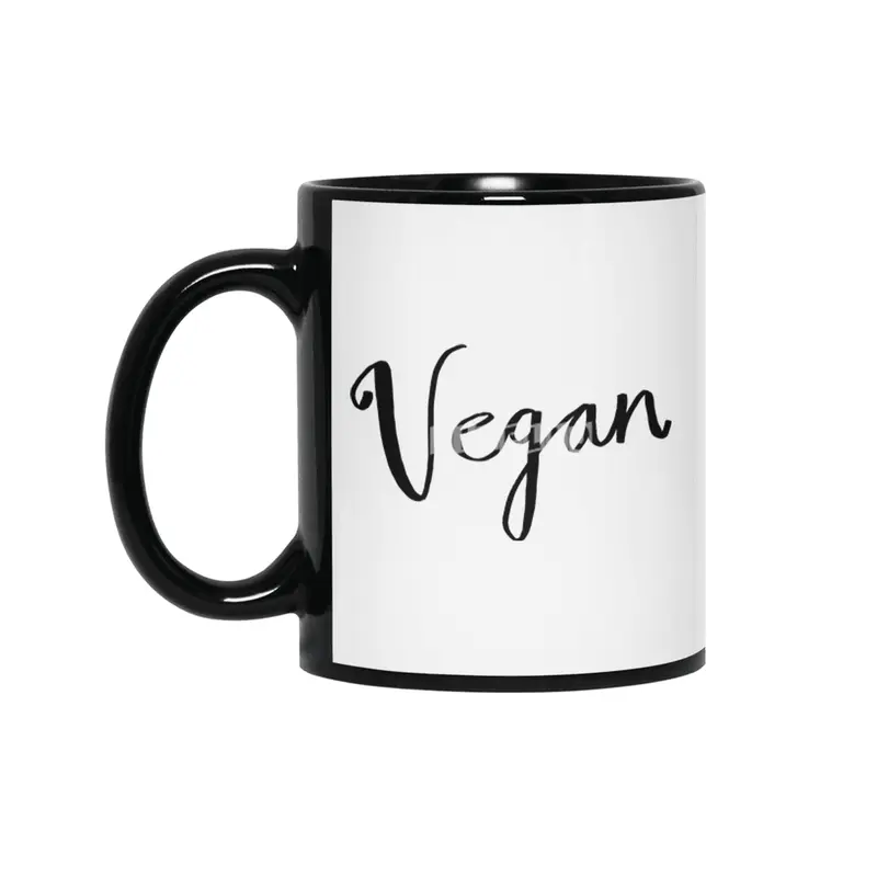 Vegan Shirt Vegan Tee Siyah Kupa