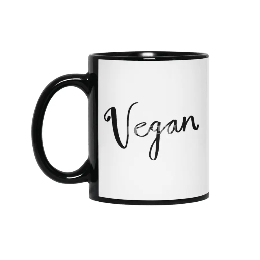 Vegan Shirt Vegan Tee Siyah Kupa