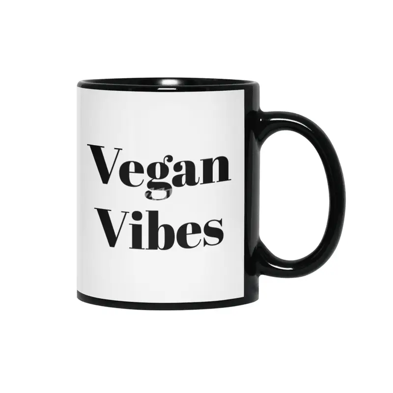 Vegan Vibes - Black Siyah Kupa